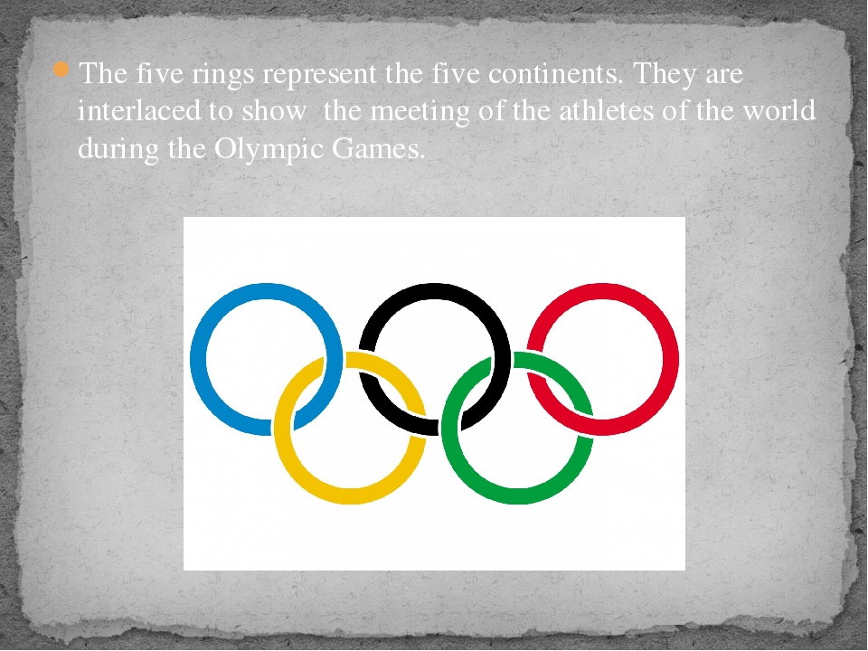 The Five Rings Represent The Five Continents They Are Interlaced To the-five-rings-represent-the-five-continents-they-are-interlaced-to